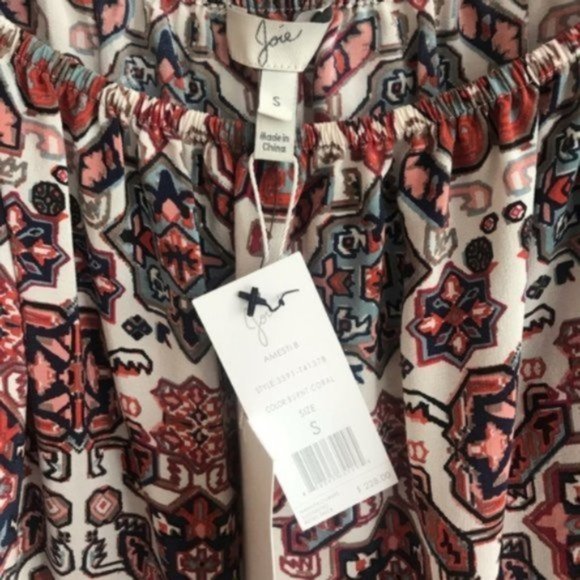 Joie | Amesti B Folkloric Print Silk Top Sz. S NWT - Picture 7 of 8